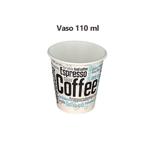 Vaso de papel pequeño decorado