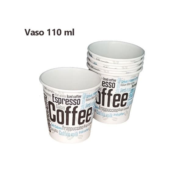 Vaso de papel pequeño decorado