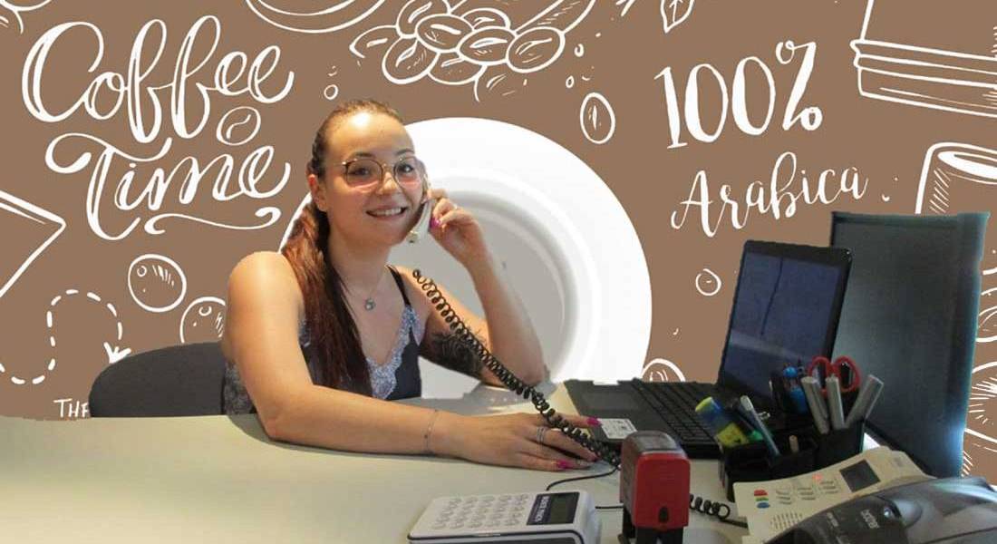 Girl in desk